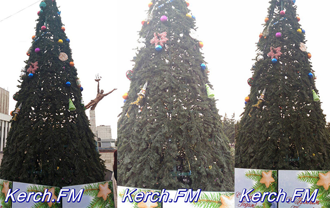 В Керчи с городской елки своровали игрушки